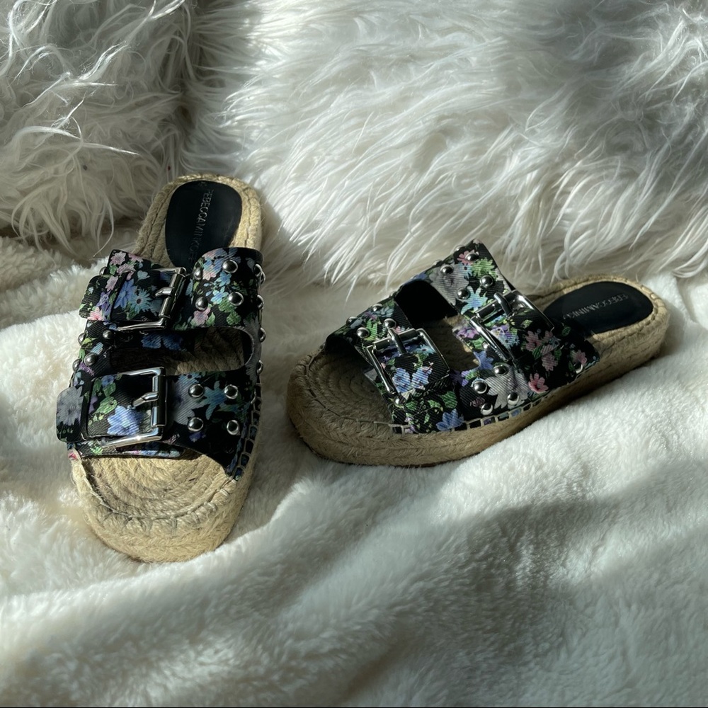 Rebecca Minkoff Women’s Jodi Slide Sandals,Black Flower - Picture 15 of 15